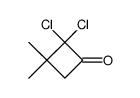 Cyclobutanone,2,2-dichloro-3,3-dimethyl- Structure