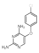 Pyrimidine, 2,4-diamino-5-(p-chlorophenoxy)- structure