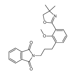 2-(3-(3-(4,4-dimethyl-4,5-dihydrooxazol-2-yl)-2-methoxyphenyl)propyl)isoindoline-1,3-dione Structure