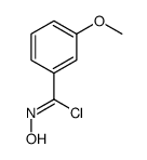 N-HYDROXY-3-METHOXY-BENZENECARBOXIMIDOYL CHLORIDE structure