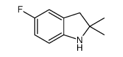 1H-Indole,5-fluoro-2,3-dihydro-2,2-dimethyl-(9CI)结构式