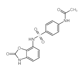 N-[4-[(2-oxo-3H-benzooxazol-7-yl)sulfamoyl]phenyl]acetamide picture