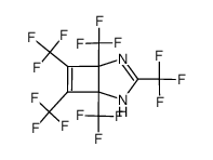 1,3,5,6,7-pentakis(trifluoromethyl)-2,4-diazabicyclo[3.2.0.]hepta-2,6-diene结构式