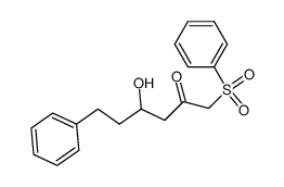 4-hydroxy-6-phenyl-1-phenylsulfonyl-2-hexanone Structure