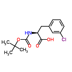 Boc-D-phe(3-Cl)-OH Structure