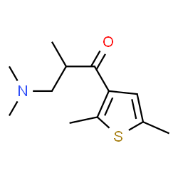 1-Propanone,3-(dimethylamino)-1-(2,5-dimethyl-3-thienyl)-2-methyl-(8CI)结构式