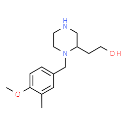 2-[1-[(4-methoxy-3-methylphenyl)methyl]piperazin-2-yl]ethanol结构式