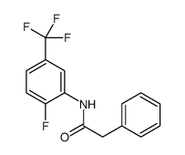 Benzeneacetamide, N-[2-fluoro-5-(trifluoromethyl)phenyl]结构式