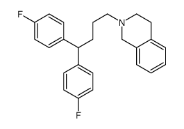 2-[4,4-bis(4-fluorophenyl)butyl]-3,4-dihydro-1H-isoquinoline结构式