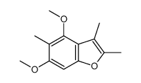 4,6-dimethoxy-2,3,5-trimethyl-1-benzofuran Structure