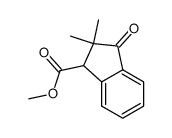 2,2-Dimethyl-3-oxo-indan-1-carboxylic acid methyl ester Structure