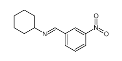 (E)-N-cyclohexyl-1-(3-nitrophenyl)methanimine结构式