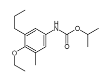 propan-2-yl N-(4-ethoxy-3-methyl-5-propylphenyl)carbamate结构式