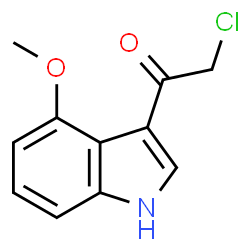 2-氯-1-(4-甲氧基-1H-吲哚-3-基)乙-1-酮结构式