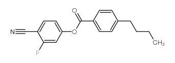 4-Cyano-3-fluorophenyl 4-butylbenzoate Structure