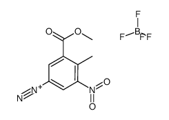 3-carbomethoxy-4-methyl-5-nitrobenzenediazonium fluoroborate Structure