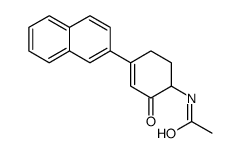 N-(4-naphthalen-2-yl-2-oxocyclohex-3-en-1-yl)acetamide Structure