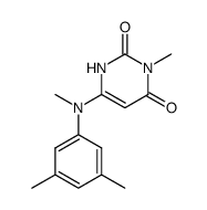 3,3',5',N'-tetramethyl-6-(phenylamino)-2,4-(1H,3H)-pyrimidinedione结构式