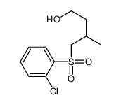 4-(2-chlorophenyl)sulfonyl-3-methylbutan-1-ol Structure