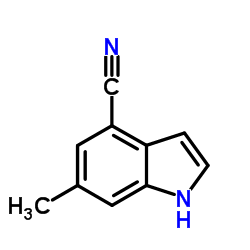 6-Methyl-1H-indole-4-carbonitrile structure