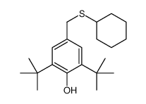 2,6-ditert-butyl-4-(cyclohexylsulfanylmethyl)phenol Structure