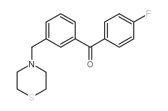 4'-FLUORO-3-THIOMORPHOLINOMETHYL BENZOPHENONE Structure