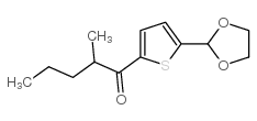 5-(1,3-DIOXOLAN-2-YL)-2-THIENYL 1-METHYLBUTYL KETONE结构式