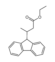 3-(9H-Fluoren-9-yl)-butyric acid ethyl ester Structure