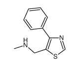 Methyl-(4-phenyl-thiazol-5-ylmethyl)-amine Structure