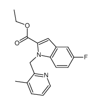 ethyl 5-fluoro-1-[(3-methylpyrid-2-yl)methyl]-1H-indole-2-carboxylate Structure