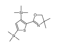 [2-(4,4-dimethyl-5H-1,3-oxazol-2-yl)-5-trimethylsilylthiophen-3-yl]-trimethylsilane Structure