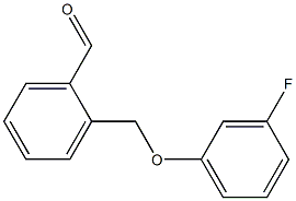 2-[(3-fluorophenoxy)methyl]benzaldehyde结构式
