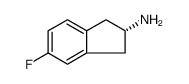 1H-Inden-2-amine, 5-fluoro-2,3-dihydro-, (2S)- Structure