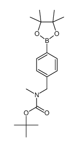 4-(N-Boc-N-methyl-aminomethyl)-phenylboronic acid pinacol ester Structure