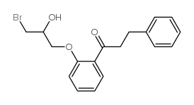 1-[2-(3-Bromo-2-hydroxypropoxy)phenyl]-3-phenyl-1-propanone structure