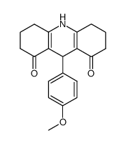 9-(4-methoxyphenyl)-1,2,3,4,5,6,7,8,9,10-decahydroacridine-1,8-dione结构式