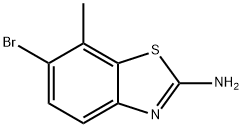 6-溴-7-甲基苯并[D]噻唑-2-胺结构式