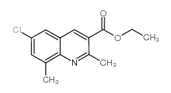 ethyl 6-chloro-2,8-dimethylquinoline-3-carboxylate structure