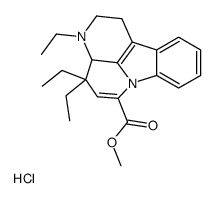 methyl 3,4,4-triethyl-2,3,3a,4-tetrahydro-1H-indolo[3,2,1-de][1,5]naphthyridine-6-carboxylate hydrochloride Structure