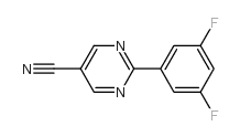 2-(3,5-difluorophenyl)pyrimidine-5-carbonitrile Structure