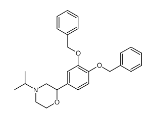 2-(3,4-Bis-benzyloxy-phenyl)-4-isopropyl-morpholine Structure