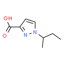 1-sec-Butyl-1H-pyrazole-3-carboxylic acid结构式