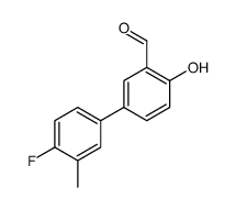 5-(4-fluoro-3-methylphenyl)-2-hydroxybenzaldehyde Structure