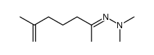 6-Methyl-6-hepten-2-one dimethylhydrazone Structure