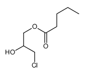 (3-chloro-2-hydroxypropyl) pentanoate Structure