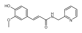 N-(pyridyl-2 methyl)(hydroxy-4 methoxy-3 phenyl)-3 propene-2 amide Structure