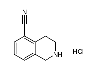 1,2,3,4-tetrahydro-5-isoquinolinecarbonitrile hydrochloride结构式