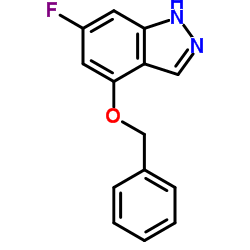 4-(Benzyloxy)-6-fluoro-1H-indazole structure