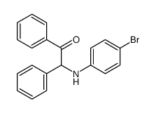 2-(4-bromoanilino)-1,2-diphenylethanone Structure