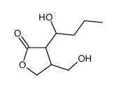 3-(1-hydroxybutyl)-4-(hydroxymethyl)oxolan-2-one结构式